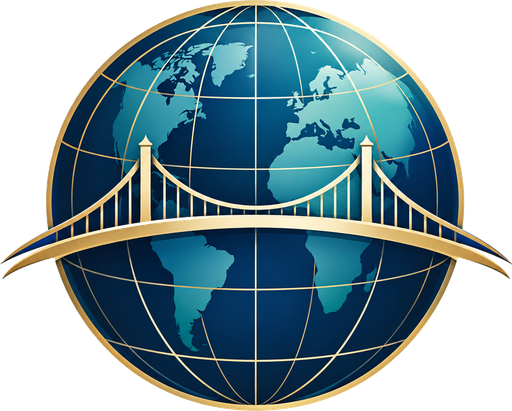 GlobalBridge Admissions globe and bridge symbol